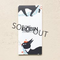 cozyca products 一筆箋 黒ねこ意匠 / BLACK CAT ROBIN [B]