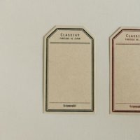 classiky 凸版印刷 ラベルカード (グリーン)