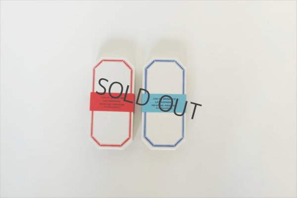 画像3: classiky 凸版印刷 ラベルカード (八角・レッド)