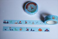 classiky Ω社 昔話マスキングテープ（海と川）
