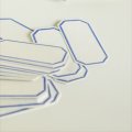 classiky 凸版印刷 ラベルカード (八角・スカイブルー)