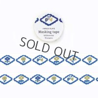 パピアプラッツ kurogoma. Blue flora