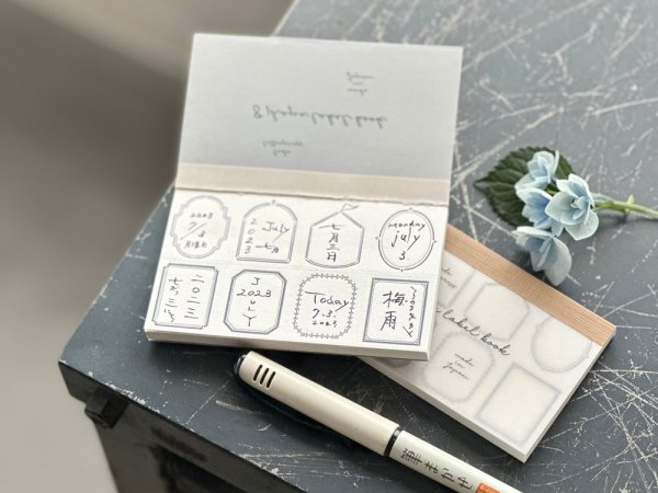 画像3: 大枝活版室【活版印刷】限定色 8shape label book / Frame Darkblue