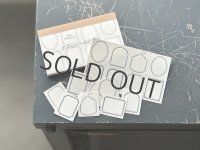 大枝活版室【活版印刷】限定色 8shape label book / Frame Darkblue