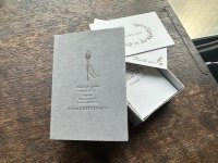 大枝活版室【活版印刷】Thank you card box / Bronze