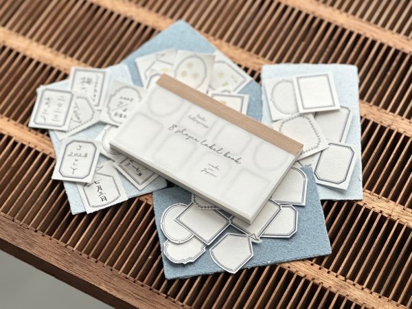 画像6: 大枝活版室【活版印刷】限定色 8shape label book / Frame Darkblue