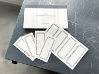 大枝活版室 【活版印刷】 4 ornament label book frame / Black