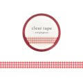 MIND WAVE クリアテープ 7mm red gingham
