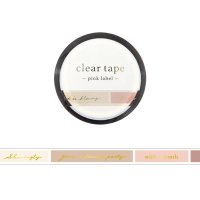 MIND WAVE クリアテープ 7mm 箔押し pink label