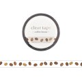 MIND WAVE クリアテープ 7mm 箔押し coffee beans