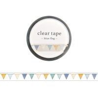 MIND WAVE クリアテープ 7mm blue flag