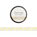 MIND WAVE クリアテープ 7mm yellow gingham