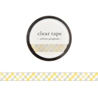 MIND WAVE クリアテープ 7mm yellow gingham