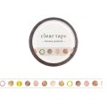 MIND WAVE クリアテープ 7mm 箔押し brown palette