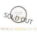 MIND WAVE クリアテープ 7mm 箔押し beige ribbon