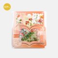 BGM 箔押しフレークシール 郵便局・植物図鑑 赤