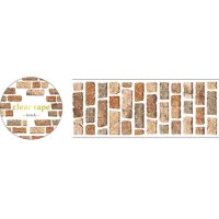 MIND WAVE クリアテープ 30mm 箔押し brick