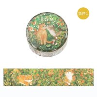 BGM Special 箔押し 花と猫・私を見つけて