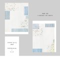 ヨハク CHECK&STRIPE 冬の贈り物2023 メモ帳 フユノホシ