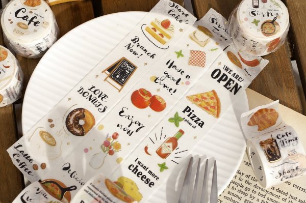 画像8: BGM 箔押しマスキングテープ 今日のメニュー シリーズ