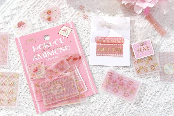 画像4: BGM 箔押しトレーシングペーパーシール 北欧編み物 シリーズ