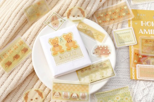 画像7: BGM 箔押しトレーシングペーパーシール 北欧編み物 シリーズ