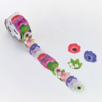bande マスキングロールステッカー アネモネブーケパープル