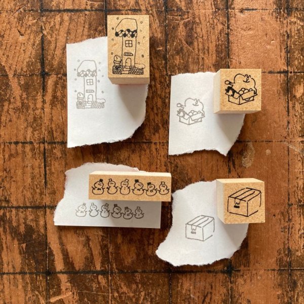 画像5: Spicaの庭 スタンプ muuちゃんのはんこ ”１月のみかんセット"