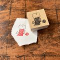 Spicaの庭 スタンプ muuちゃんのはんこ ”あみもの”