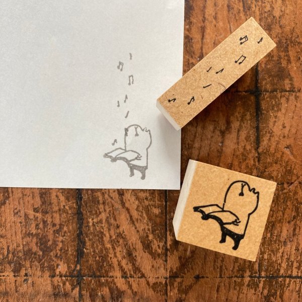 画像5: Spicaの庭 スタンプ muuちゃんのはんこ ”4月のおんぷセット”