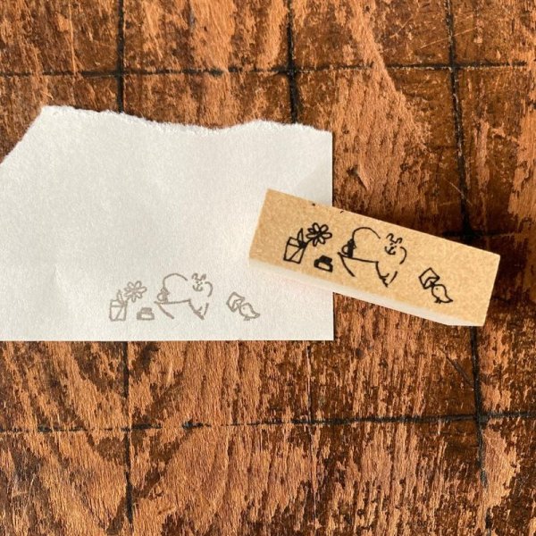 画像1: Spicaの庭 スタンプ muuちゃんのはんこ ”お手紙Line”