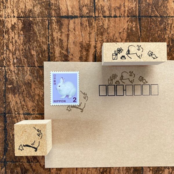 画像3: Spicaの庭 スタンプ muuちゃんのはんこ ”切手の運び屋”