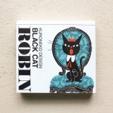 cozyca products ブロックメモ 黒ねこ意匠 BLACK CAT ROBIN【A】