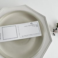 ヨハク 活版のチケット風メモ letter black