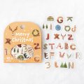 BGM 2024クリスマス限定 箔押しフレークシール クリスマス・アルファベット