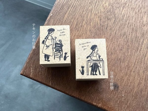 画像2: 大枝活版室 Stamp letterpress girl シリーズ