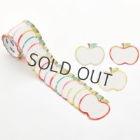 bande 書けるロールステッカー ジューシーりんご