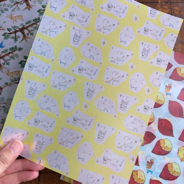 画像7: Spicaの庭 muuちゃん “秋の透けるデザインペーパー” の詰め合わせセット 