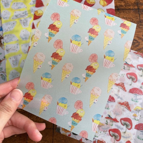 画像5: Spicaの庭 muuちゃん “秋の透けるデザインペーパー” の詰め合わせセット 