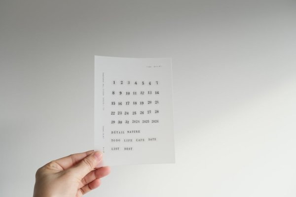 画像6: ヨハク ロールシール カレンダー