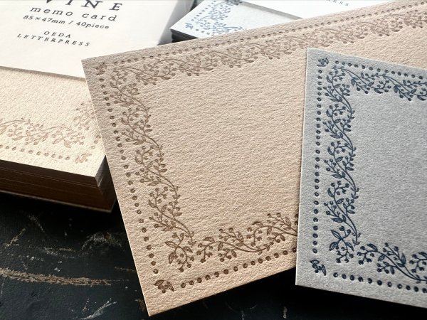 画像5: 大枝活版室 Memo card / VINE シリーズ