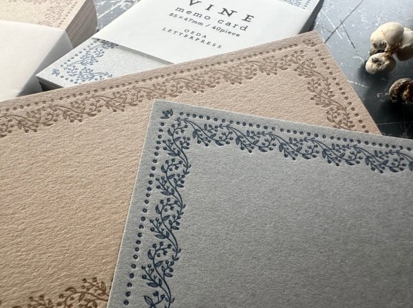 画像4: 大枝活版室 Memo card / VINE シリーズ