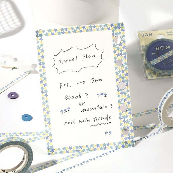 画像8: BGM Life 5mm マスキングテープ シリーズ