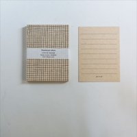 倉敷意匠 mitsou 凸版カード 格子 / 黒