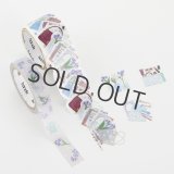 bande マスキングロールステッカー flowers in my bag アイリス見守るお手紙好きのバッグ