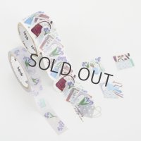 bande マスキングロールステッカー flowers in my bag アイリス見守るお手紙好きのバッグ