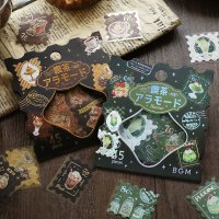 【5月中旬】BGM 箔押しフレークシール 『喫茶アラモード・郵便局』 シリーズ【5%P還元】
