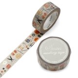カミイソ産商 SAIEN 銀箔マスキングテープ Sewing