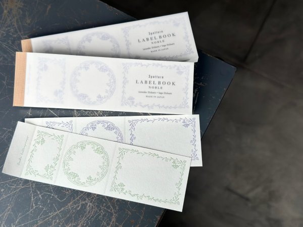 画像2: 大枝活版室 3pattern labelbook Noble / Lavender&Sage