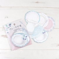 パピアプラッツ ア・ラ・カル堂 フレーク付箋 Swan Afternoon Tea